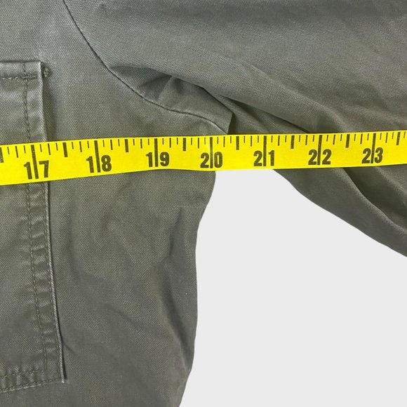 Madewell Surplus Jacket Women's Small Army Green Utility Full-Zip Long-Sleeve - Picture 13 of 14
